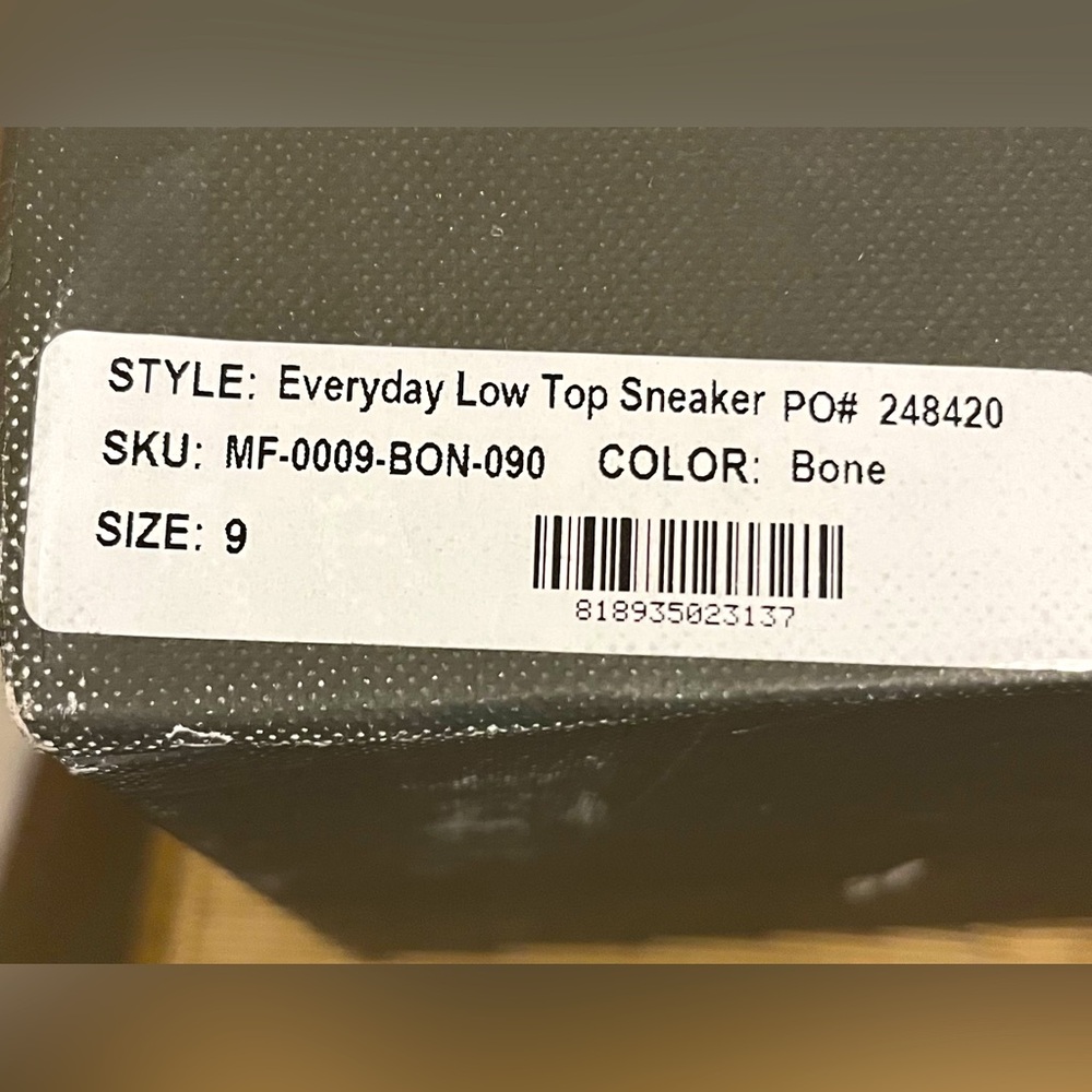 🌟NWT Nisolo Men's Diego Leather Everyday Low Top Sneaker in Bone, Size 9 - Picture 15 of 17